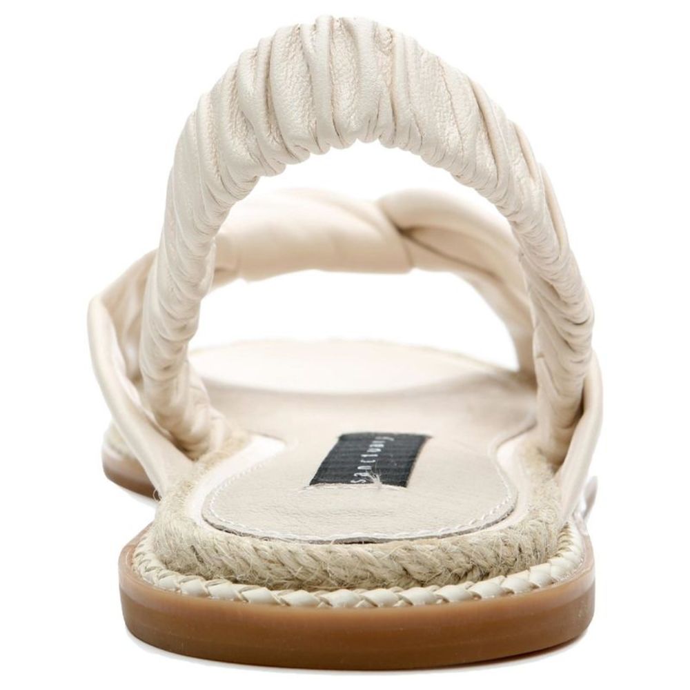 SANCTUARY Womens Ivory Blissful Platform Slip On Leather Espadrille Shoes 7 M - Picture 2 of 4